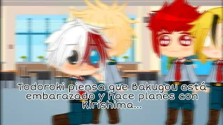 Todoroki piensa que Bakugou está embarazado y hace planes con Kirishima... | Meme? [TodoBaku💕] BNHA