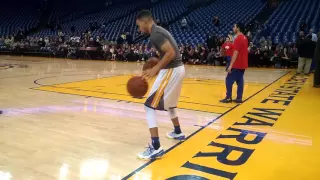 Entire Stephen Curry pregame dribbling routine