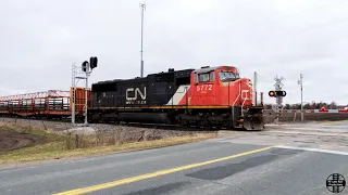 CN CRW Train at Schoolcraft MI