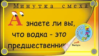 Минутка смеха Отборные одесские анекдоты Выпуск 208