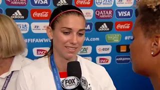 Alex Morgan Gets Emotional: "These Are Tears of Joy" 🏆🥇😭 - Post-WWC Win v. NED - 7-7-19