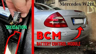 2003 MERCEDES W211 Electrical Problems!! Battery Control Module (BCM) Easy FIX!!
