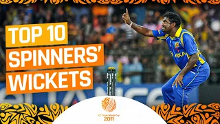 Top 10 Spinner Wickets | #CWC11Rewind