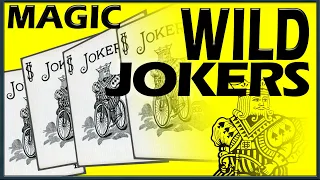 Wild Jokers Card Trick - Close up Magic packet effect with tutorial