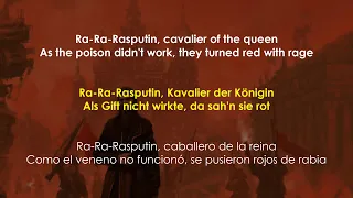 Gilla - Rasputin (English, Deutsch & Español)