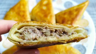 Juicy Chebureks from Lavash. The Fastest and Delicious!