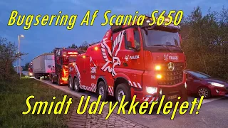 Smidt Udrykkerlejet - Bugsering af Scania S650!