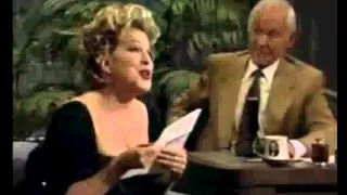 Bette Midler   You Made Me Watch You   Here's That Rainy Day   Johnny Carson   1992