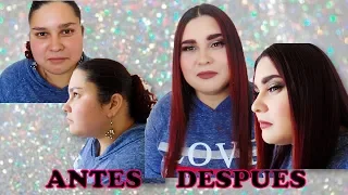 CAMBIO EXTREMO A MI PRIMA🤗!! De un 0 a un 100% Maquillaje y peinado😱 | Nixaha♡