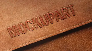 How to create an Engraved Leather Logo Mockup| Photoshop Mockup Tutorial