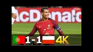 Portugal vs Poland 1-1 (pen 5-3) - UHD 4k EURO 2016 - Full Highlights (English Commentary)