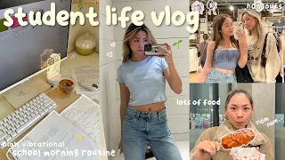 STUDENT LIFE VLOG 🌱 productive school morning routine, days on campus , sweet college dates