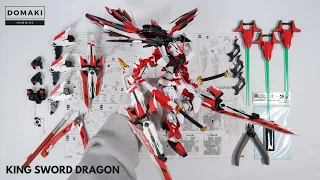 King Sword Dragon for MG 1/100 + Astray red frame Gundam ASMR UNBOXING DL Model