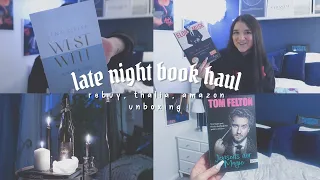 (XL) late night book haul ☁️ | reBuy, Amazon, Thalia | Neuzugänge, unpacking