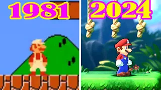 Evolution of Mario Games ( 1981-2024 )