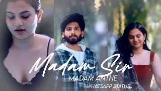 Madam Sir Lyrical Video WhatsApp status| Ankith Koyya | Ramya Pasupuleti |Sid Sriram | Bhaskarabhatl