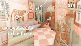 Bloxburg - Cottagecore Starter Home Speedbuild | No gamepasses | builds with boo