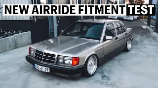 Fitment Test | 190E Airride | BBS RS | Fährtieft