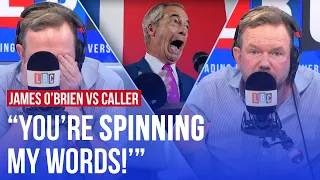 James O'Brien's mammoth 21 minute call with Nigel Farage supporter | LBC