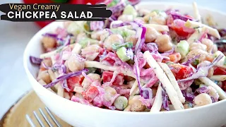 Vegan Chickpea Salad Recipe | How To Make A Creamy Chickpea Salad With Probiotics (Gluten Free)