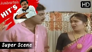 Ambarish supports to Factry Workers | Ambarish, Roopini, Sudharani | Sapthapadi Kannada Movie