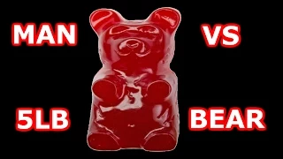 MAN VS 5lb GUMMY BEAR