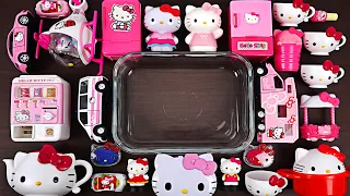 Series PINK Hello Kitty Slime | Mixing Random Things into Slime ASMR | Fall in SLIME