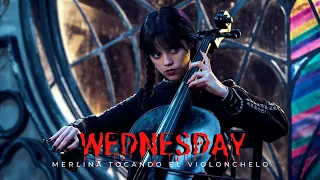 WEDNESDAY // MERLINA TOCANDO EL VIOLONCHELO