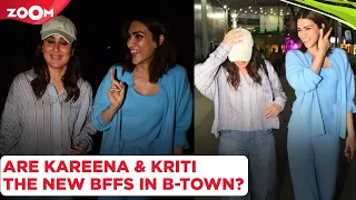 Kareena Kapoor Khan & Kriti Sanon chat & GOSSIP as they return after The Crew shoot in Goa