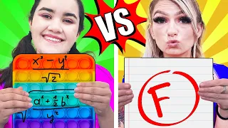 LUCKY GIRL VS UNLUCKY GIRL | FUNNY AWKWARD SITUATIONS | STUCK IN SCHOOL FOR 24 HOURS BY CRAFTY HACKS