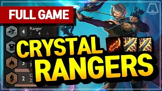 CRYSTAL RANGERS! (Ashe Carry Comp) - Teamfight Tactics Full Game | TFT