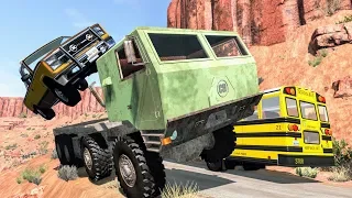 Realistic Cliff Drops #9 - BeamNG Drive Crashes | CrashBoomPunk