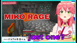 Sakura Miko Rage at Minecraft For Giving Her Only One Diamond | Minecraft [Hololive/Eng Sub]