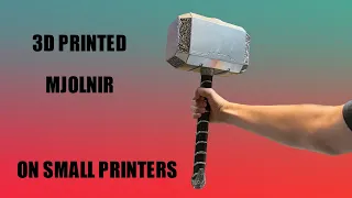 How to Make Thor's Hammer Mjolnir on a Small 3D Printer