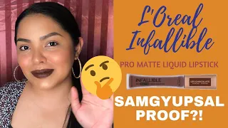 L’Oreal Infallible Liquid Lipstick REVIEW & WEAR TEST + MINI MUKBANG!! | Jay Gurbuxani