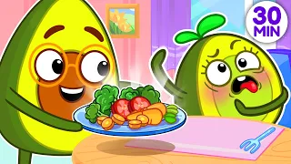 🥕🥦✋ I Don't Wanna Song 🙅‍♀️ No No! || + More Kids Songs and Nursery Rhymes by VocaVoca🥑