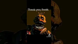 Thank you Scott Cawthon #scottcawthon #fnaf