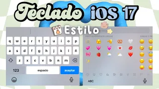 NUEVO TECLADO ESTILO IPHONE EN ANDROID 2024🌷🌥 | iOS 17, en español, emojis + sonido