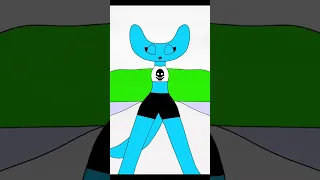 Cyan strong and cute look!!(rainbow friends) chapter 2 #animation #flipaclip