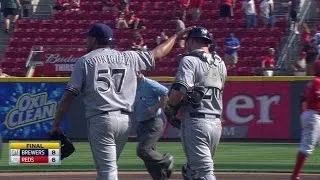 MIL@CIN: K-Rod retires Schumaker to seal the win