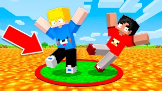 Sobreviva 24 HORAS no CÍRCULO VERMELHO do Minecraft!