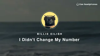 [8D Audio] Billie Eilish – I Didn't Change My Number