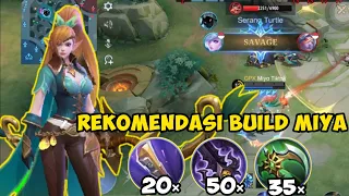 SAVAGE!!! MAU DAMAGE MIYA KALIAN SAKIT? INI REKOMENDASI BUILD MIYA TIKTOK | TOP GLOBAL MIYA - MLBB