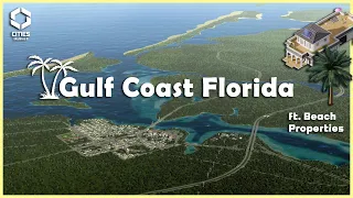 Starting a Coastal Florida Town ft. Beach Properties Asset Pack | Cities Skylines 2