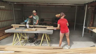 This Extremely Motivated Couple of Workers Create Strongest Oak Tables for their Workshop ►7