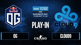 CS:GO - Cloud9 vs. OG [Overpass] Map 2 - IEM Katowice 2021 - Play-In