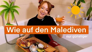 Floating Breakfast in der Badewanne (wie auf den Malediven)