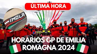F1 HOY:  Horarios del GP de Emilia Romagna 2024...