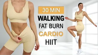 30 Min Walking Cardio HIIT Workout to the BEAT | Burn Fat, Have Fun, No Repeat, No Jumping
