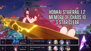 DESTRUCTION DESTROYS NEW MOC! | 3* 1.2 Memory of Chaos Stage 10 | E0 Blade/Clara | Honkai Star Rail